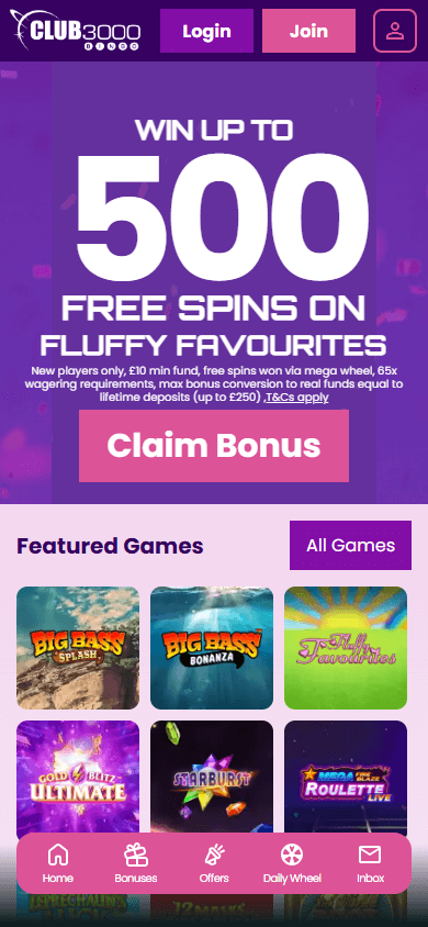 Club 3000 Bingo Casino Mobile screenshot